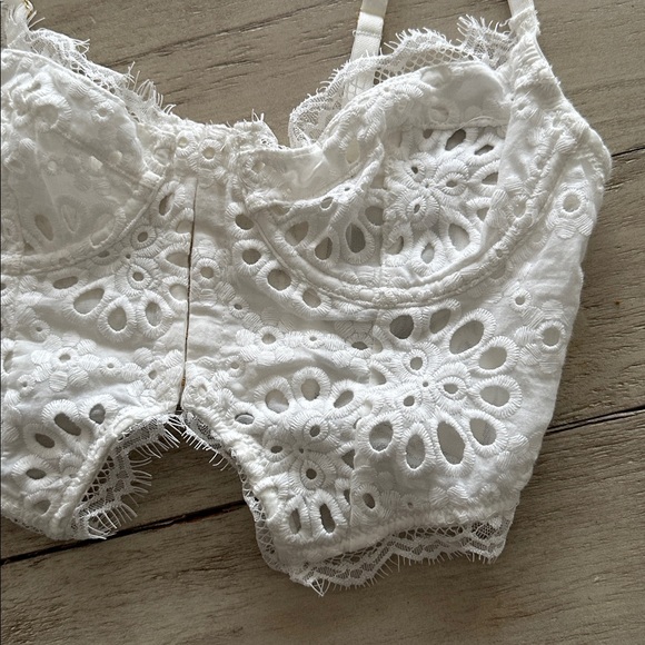 NWOT Anthropologie The Giselle Lace Bustier - Eyelet Edition size XS - Picture 5 of 11
